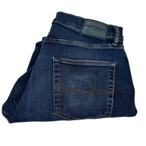 Lucky Brand Jeans Mens 36x32 (37x31 ACTUAL) 412 Athletic Slim Blue Denim